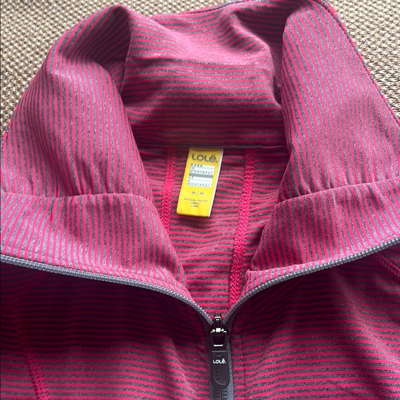 Lole | Pink & Grey Zip Athletic Jacket, M - Picture 3 of 6